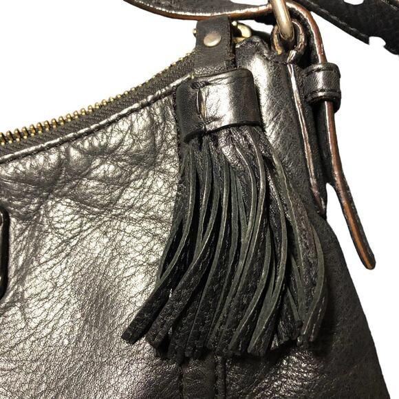 KATE Spade Black Leather Crossbody Bag Retro Classic - Picture 3 of 16